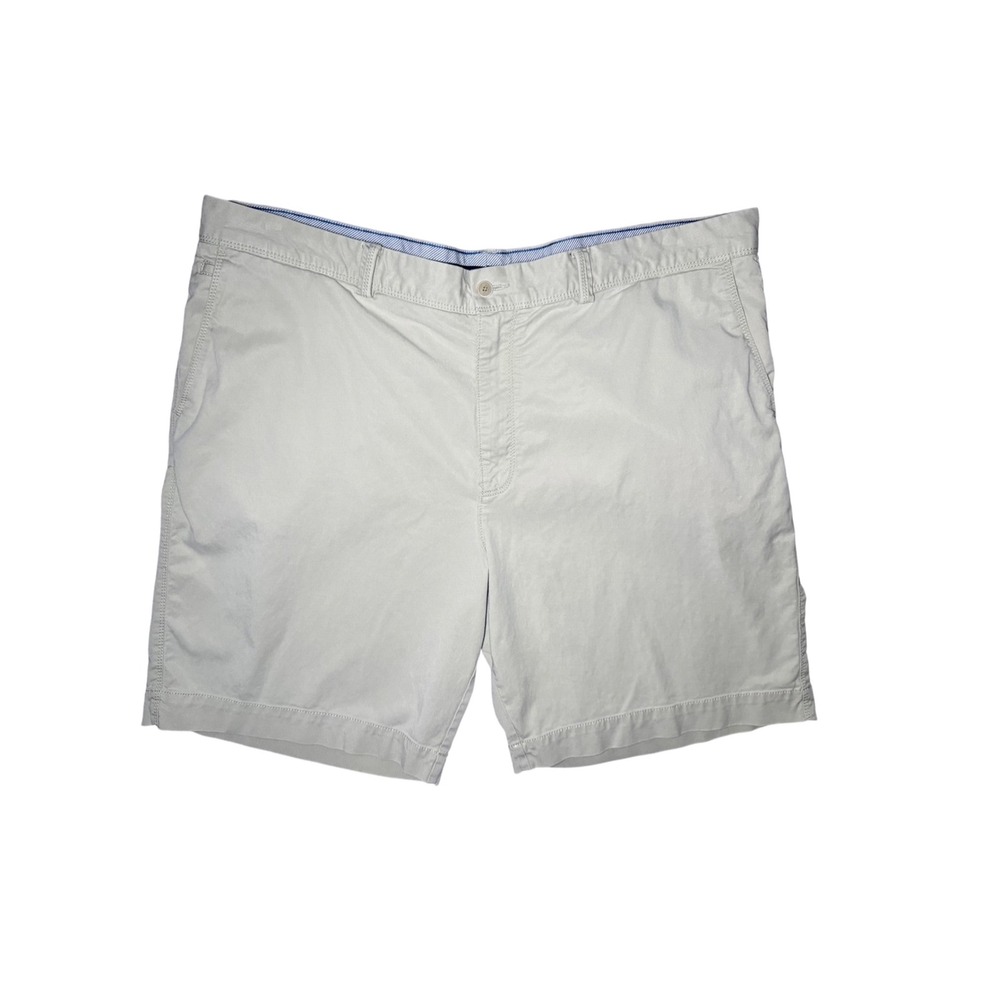 Tommy Bahama Chino Shorts Mens 42 Tan Cotton Tencel Stretch Flat Front